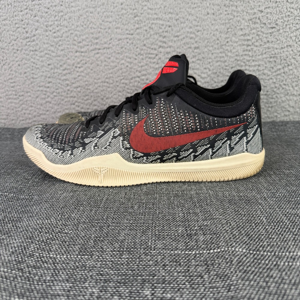 Nike Kobe Mamba Rage Mens 11.5 Black Red Crimson‎ Basketball Shoes 908972-060